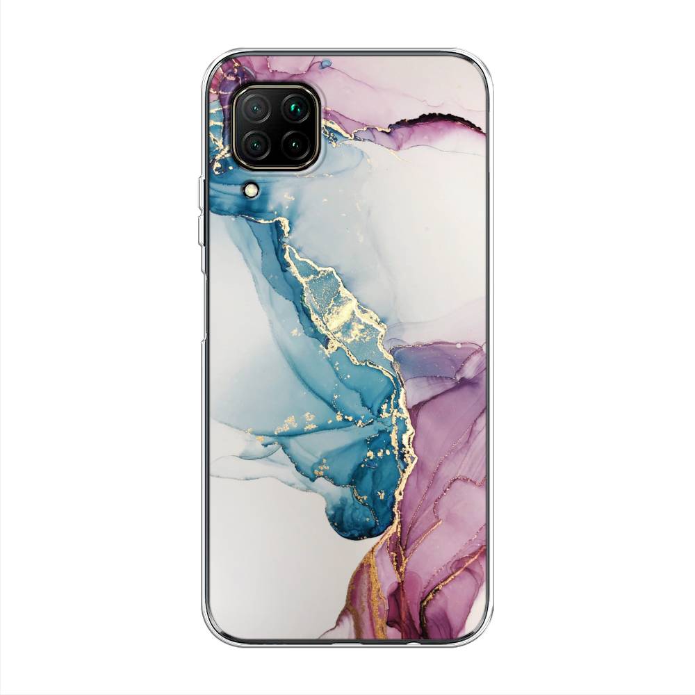

Чехол на Huawei P40 Lite "Розовые разводы рисунок", 611650-3