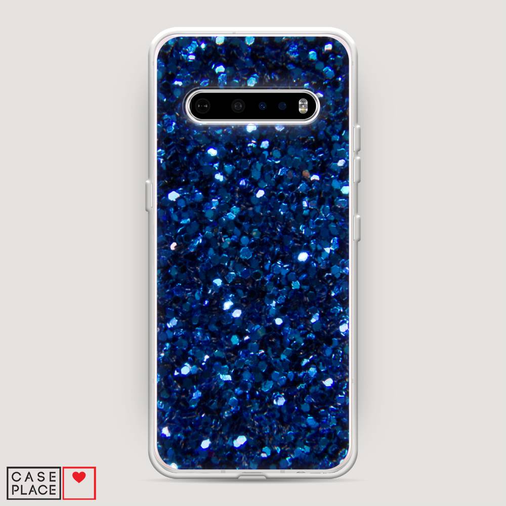 

Чехол Awog "Синие блестки рисунок" для LG V60 ThinQ 5G