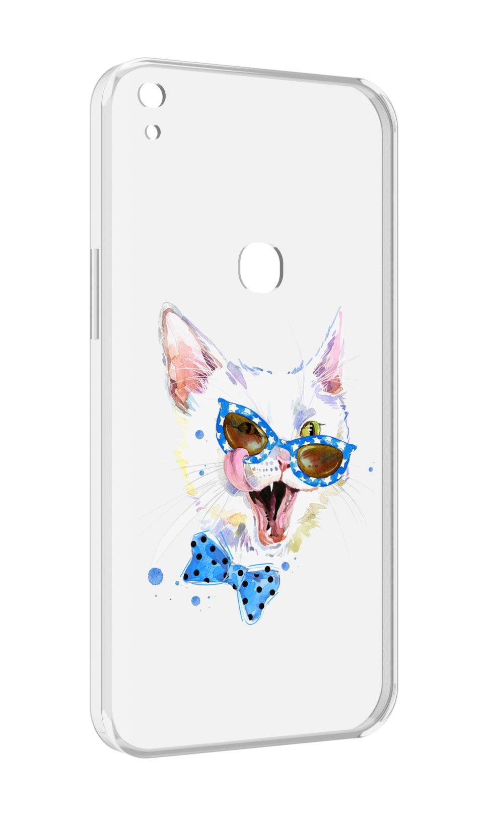 

Чехол MyPads белый кот для Alcatel SHINE LITE 5080X 5.0, Прозрачный, Tocco