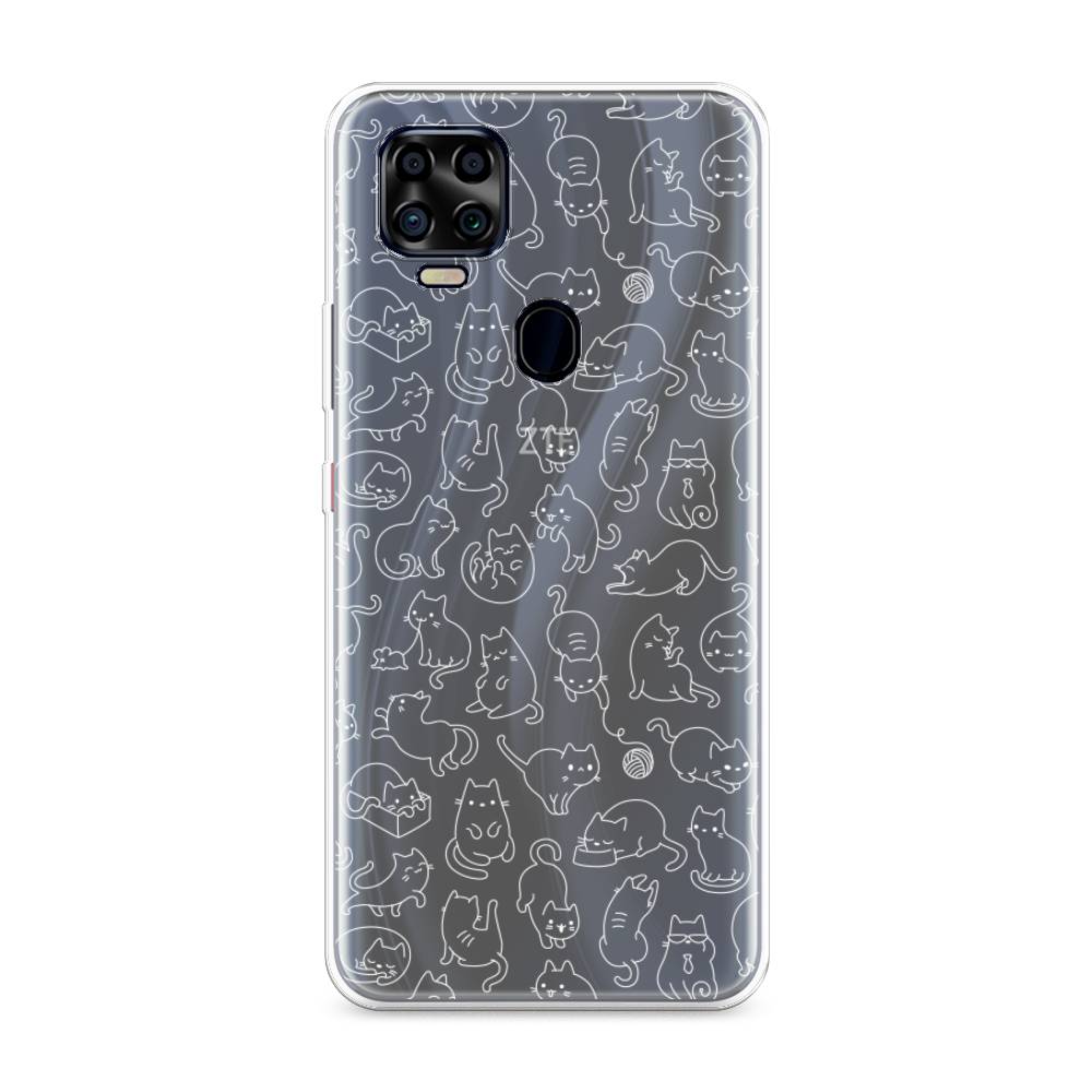 

Чехол Awog на ZTE Blade V2020 4G / ЗТЕ Блэйд V2020 4G "Шкодливые котики", Разноцветный, 134350-2