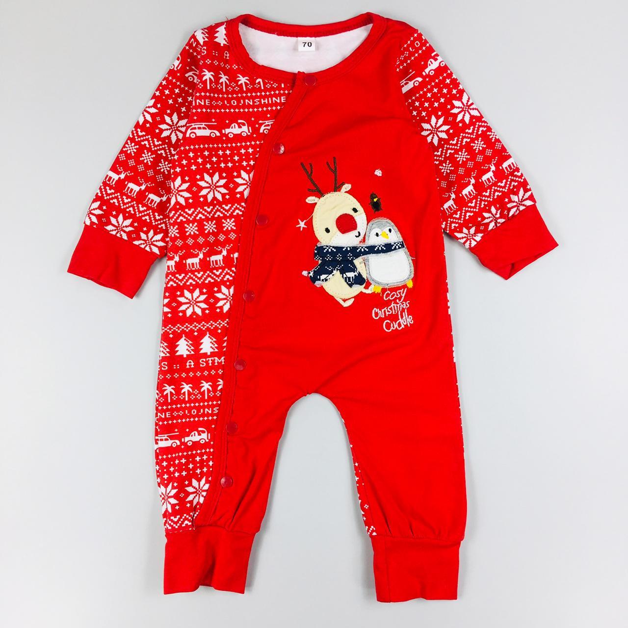 фото Новогодний комбинезон hkfabeao baby красный, р. 98