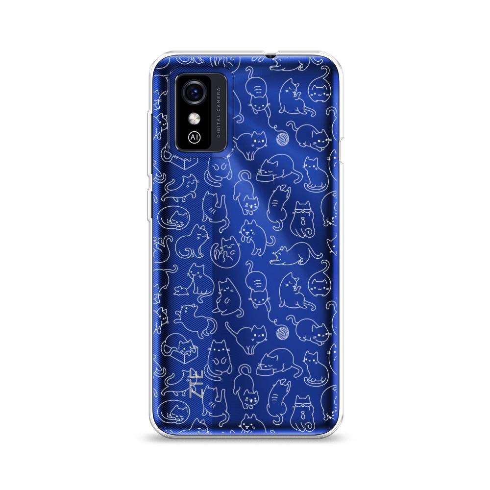 

Чехол Awog на ZTE Blade L9 / ЗТЕ Блэйд L9 "Шкодливые котики", Разноцветный, 135250-2