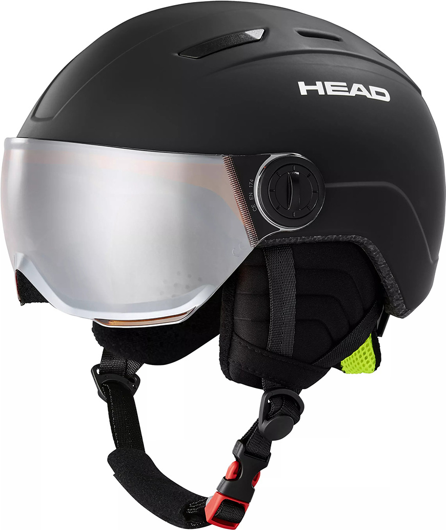 

Горнолыжный шлем Head Mojo Visor S2 Black 23/24, Black, XS/S, Черный, Mojo Visor S2 Black (23/24)