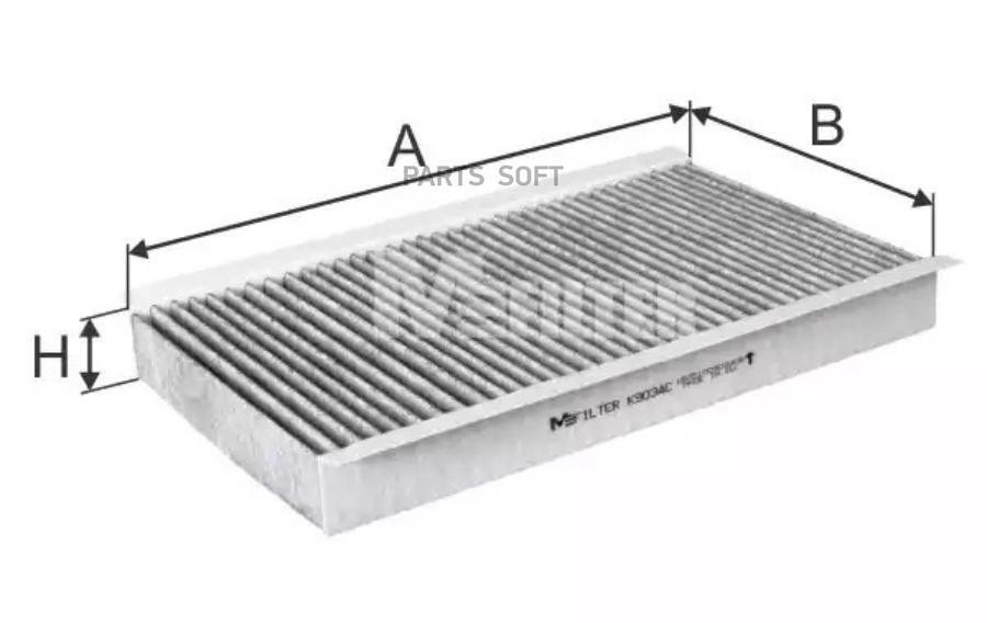 

Комплект фильтров салона Mfilter K9034C