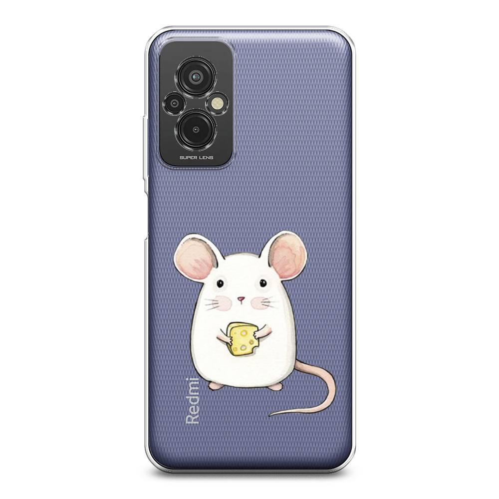 

Чехол Awog на Xiaomi Redmi 11 Prime 4G "Мышка", Белый, 316850-1