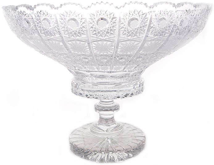 Ваза для фруктов на ножке Хрусталь Размер: 35,5 см