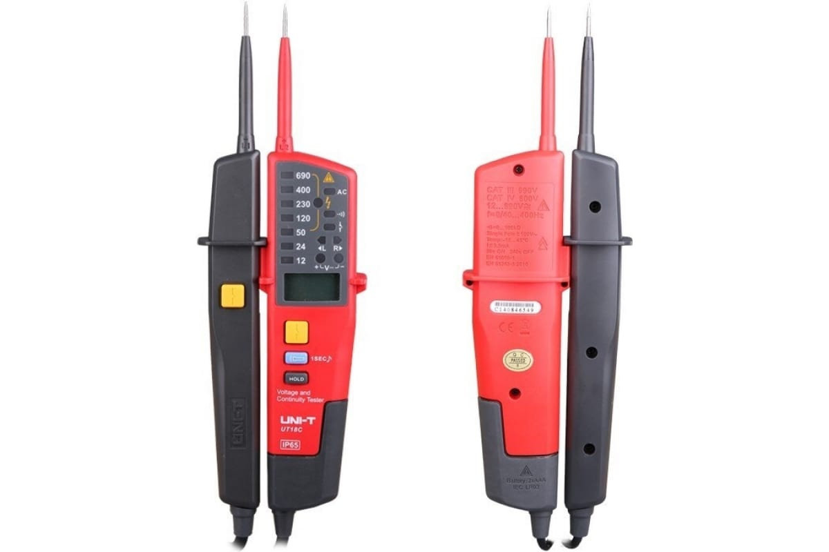 

Портативный индикатор напряжения UNI-T UT18C 00-00007796