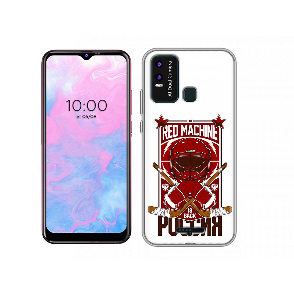 

Чехол MyPads Tocco для BQ 6630L хоккей россия, Прозрачный, Tocco