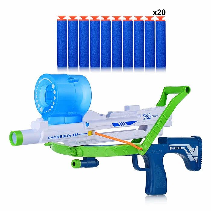 

Бластер 502-11 "Soft gun" в пакете, Белый;зеленый;синий, Оружие с мягкими пульками, шариками, присосками, дисками