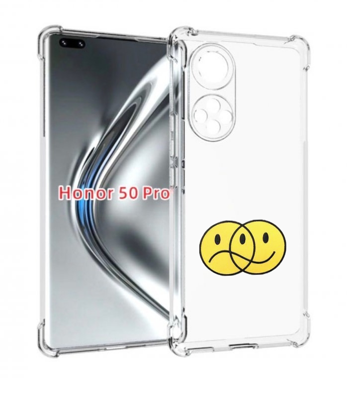 

Чехол бампер MyPads Хиппи для Honor 50 Pro/Nova 9 Pro про, Прозрачный, Tocco