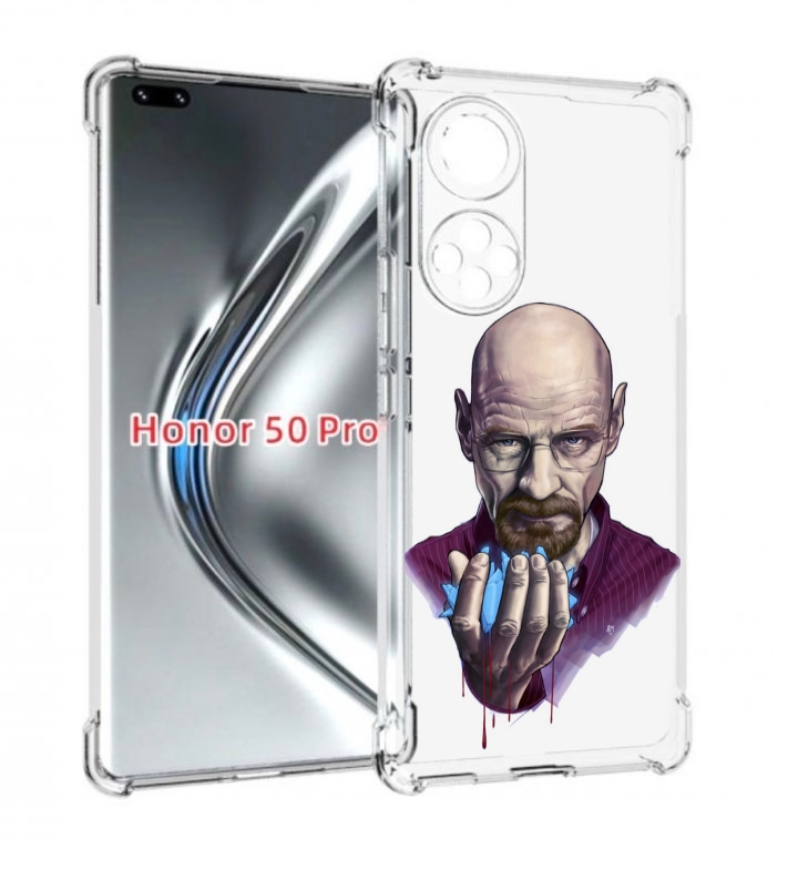

Чехол бампер MyPads Хайзенберг для Honor 50 Pro/Nova 9 Pr, Прозрачный, Tocco