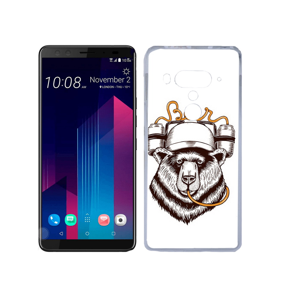 

Чехол MyPads Tocco для HTC U12+ пивной медведь, Прозрачный, Tocco