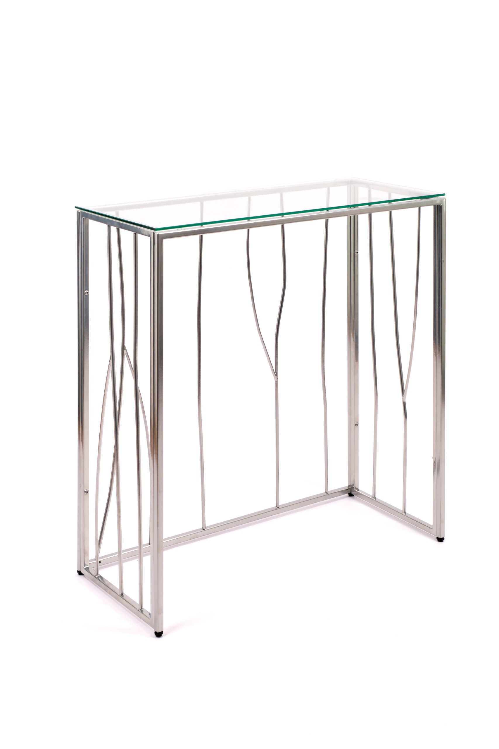 

Консольный стол Allconsoles 1023-CS clear серебряный, 1023