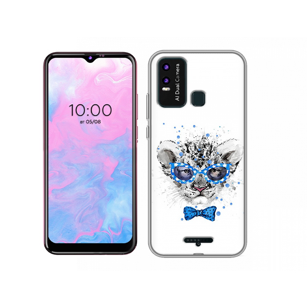 

Чехол MyPads Tocco для BQ 6630L тигренок с бабочкой, Прозрачный, Tocco