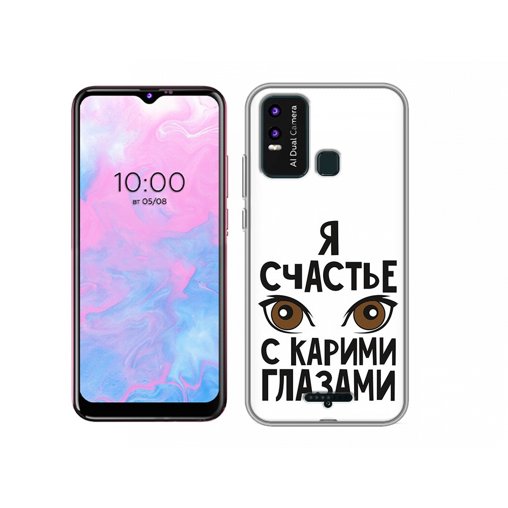 

Чехол MyPads Tocco для BQ 6630L счастье с карими глазами, Прозрачный, Tocco
