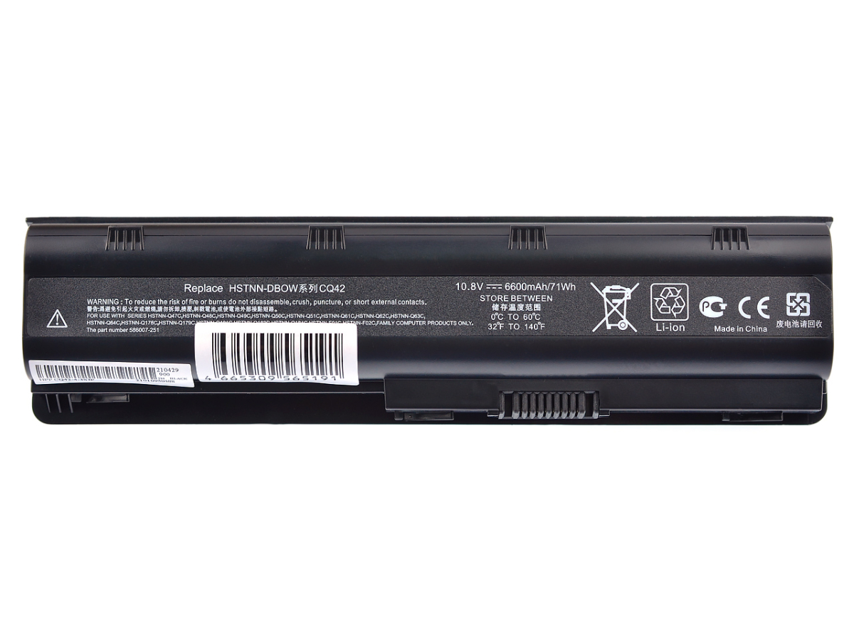 Аккумулятор для ноутбука Vixion HSTNN-Q62/ 42C 6600 мАч 10.8В (GS-00015419)
