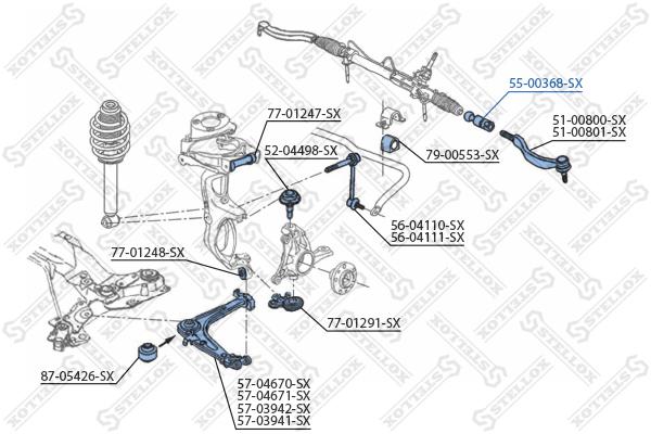 

Рулевая тяга Stellox 5500368SX