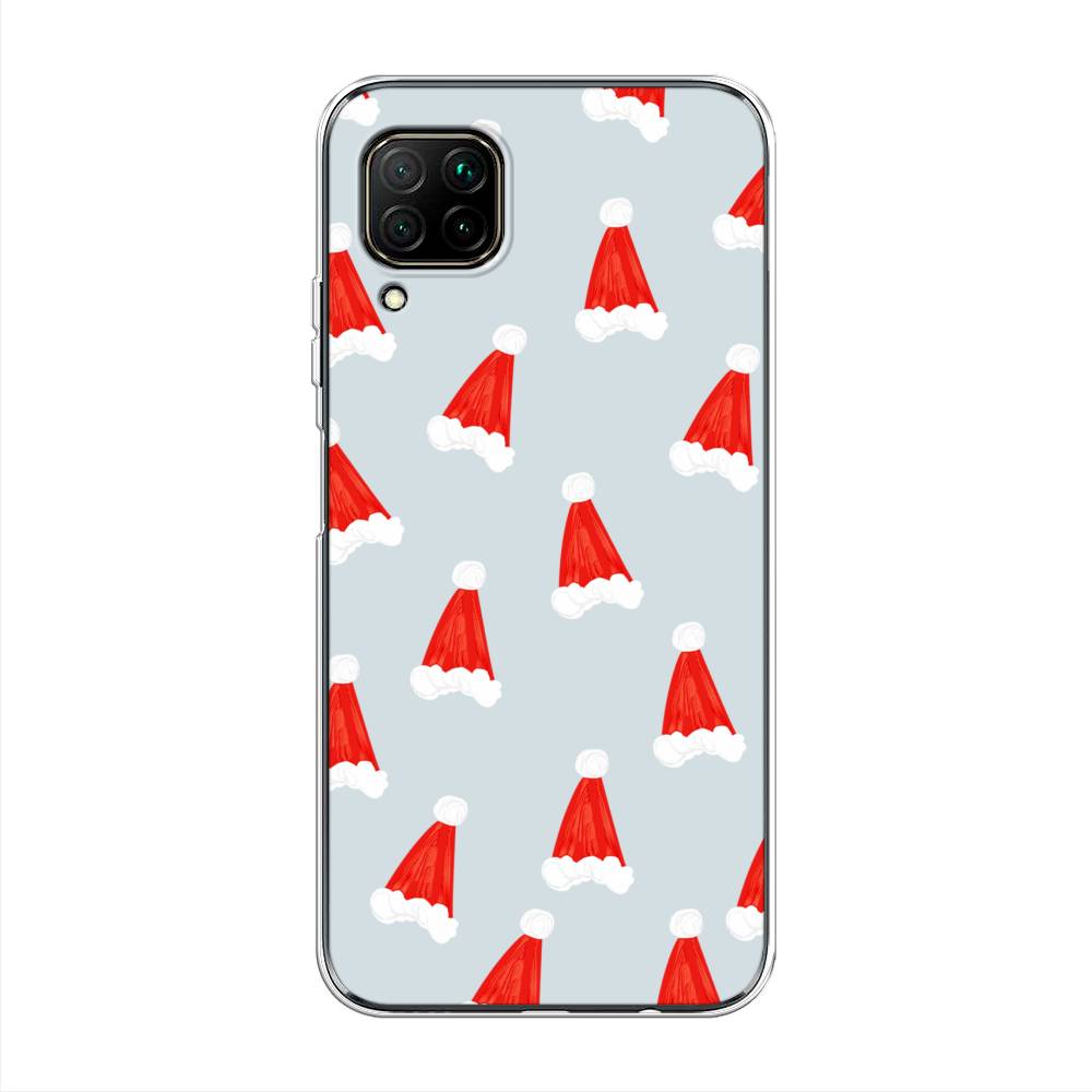 

Чехол на Huawei P40 Lite "Новогодние шапочки", Белый;красный;серый, 611650-5