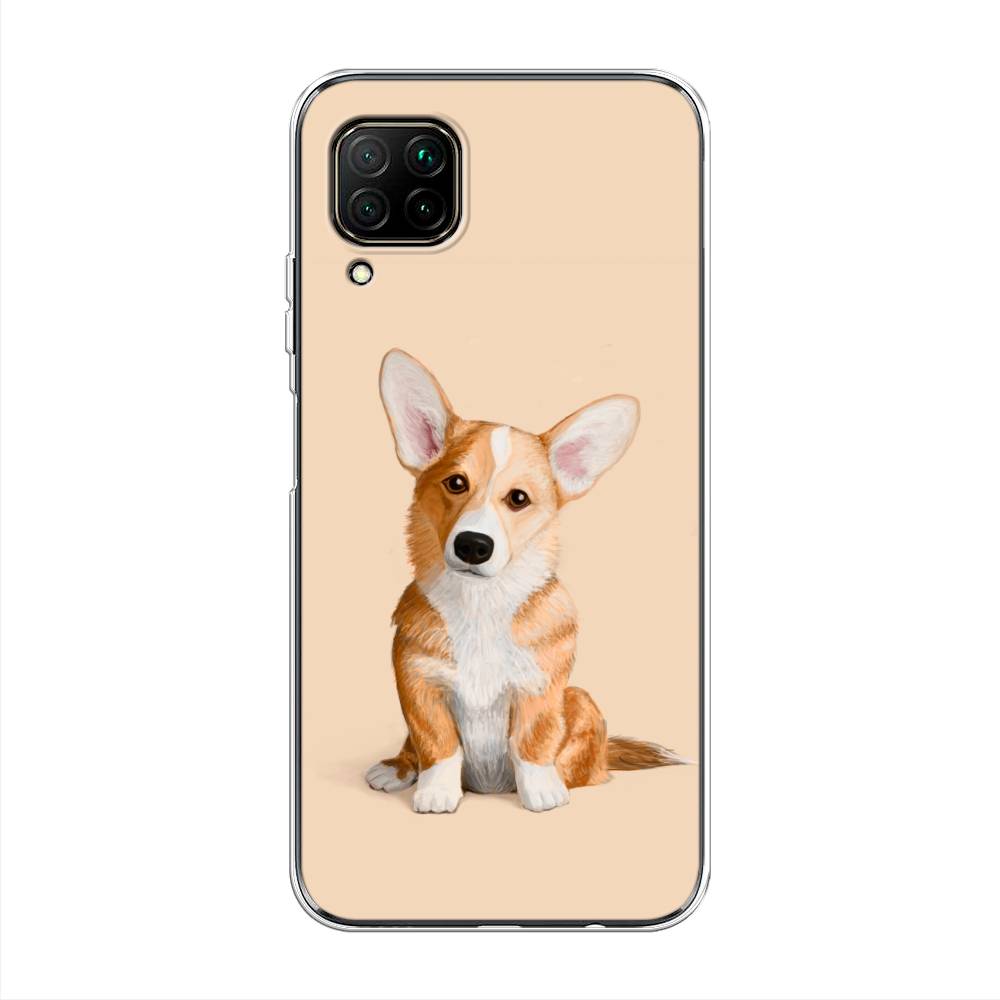 

Чехол на Huawei P40 Lite "Грустный Корги", Коричневый;бежевый, 611650-1