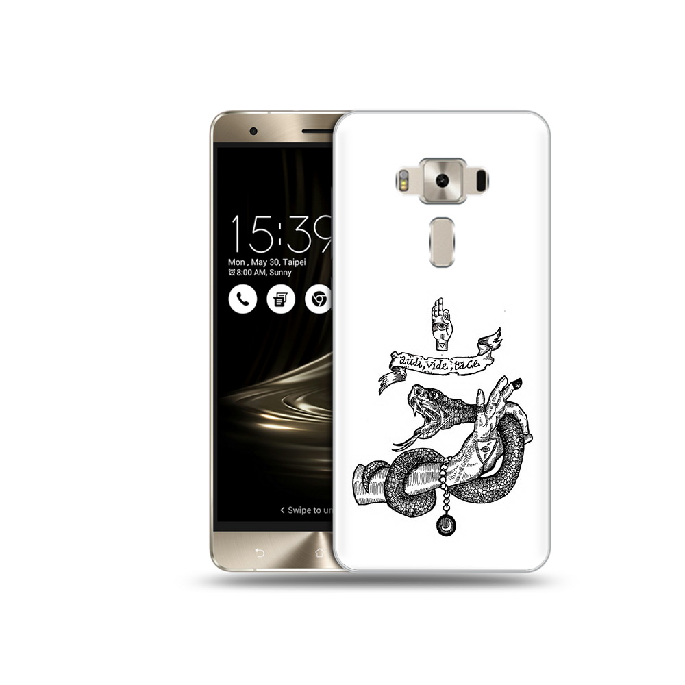 Чехол MyPads Tocco для Asus ZenFone 3 змея на руке рисунок