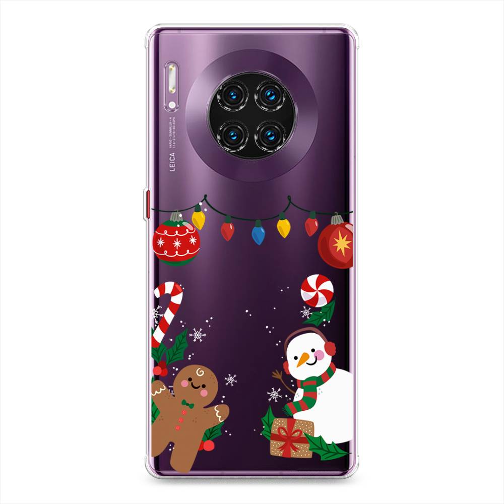 Чехол на Huawei Mate 30 Pro Новогоднее настроение