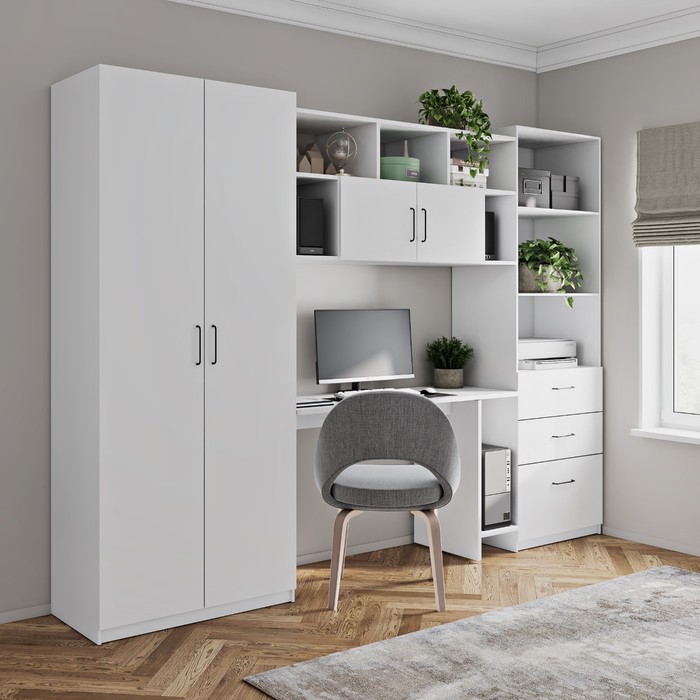 

Комплект детской мебели Малыш розовый дерево 80x60x40 см, Белый