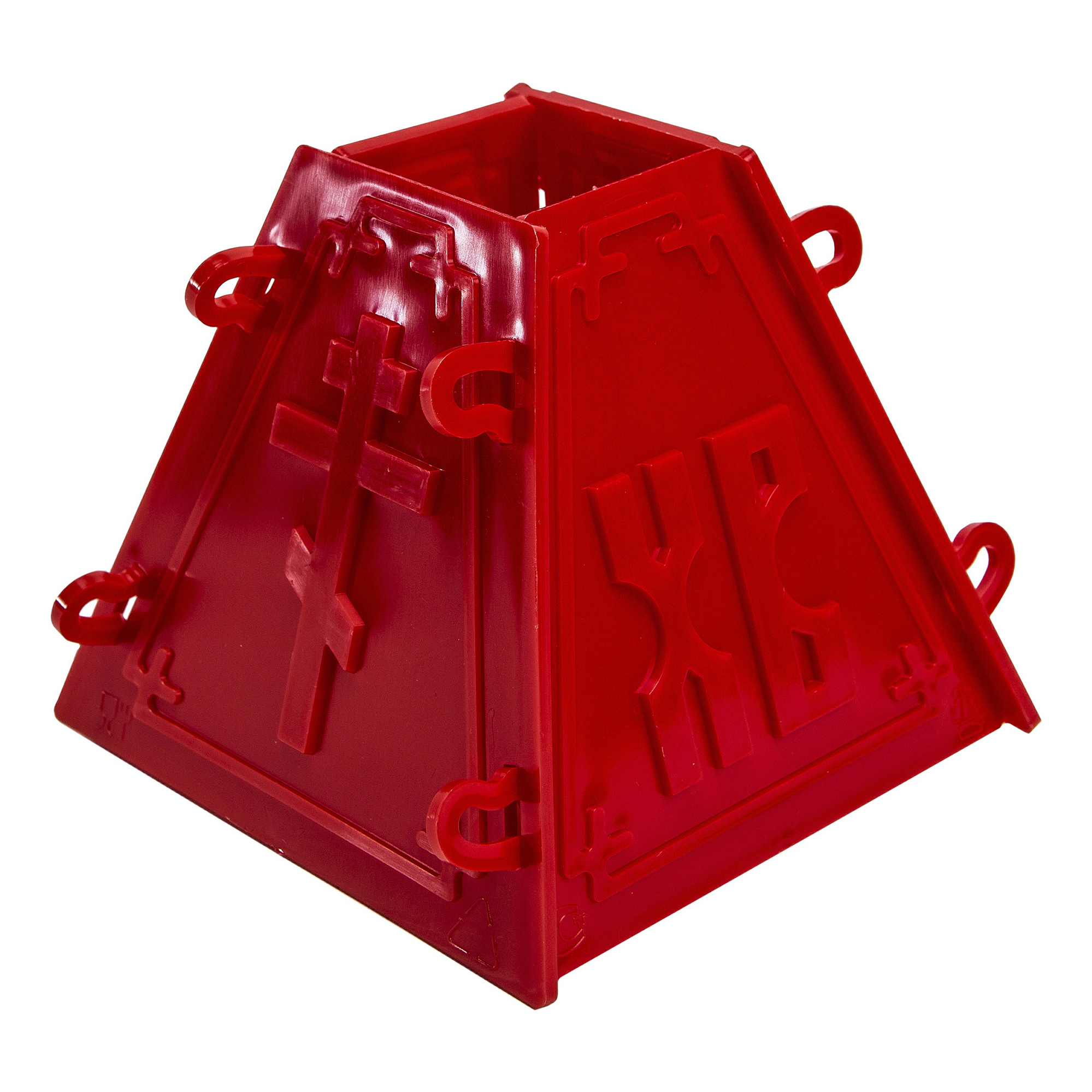 

Форма для пасхи № 3 пластиковая 11x10x10 см красная, Красный