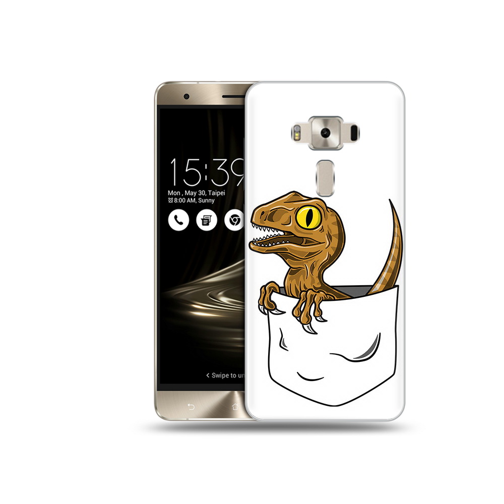 Чехол MyPads Tocco для Asus ZenFone 3 динозавр в кармане