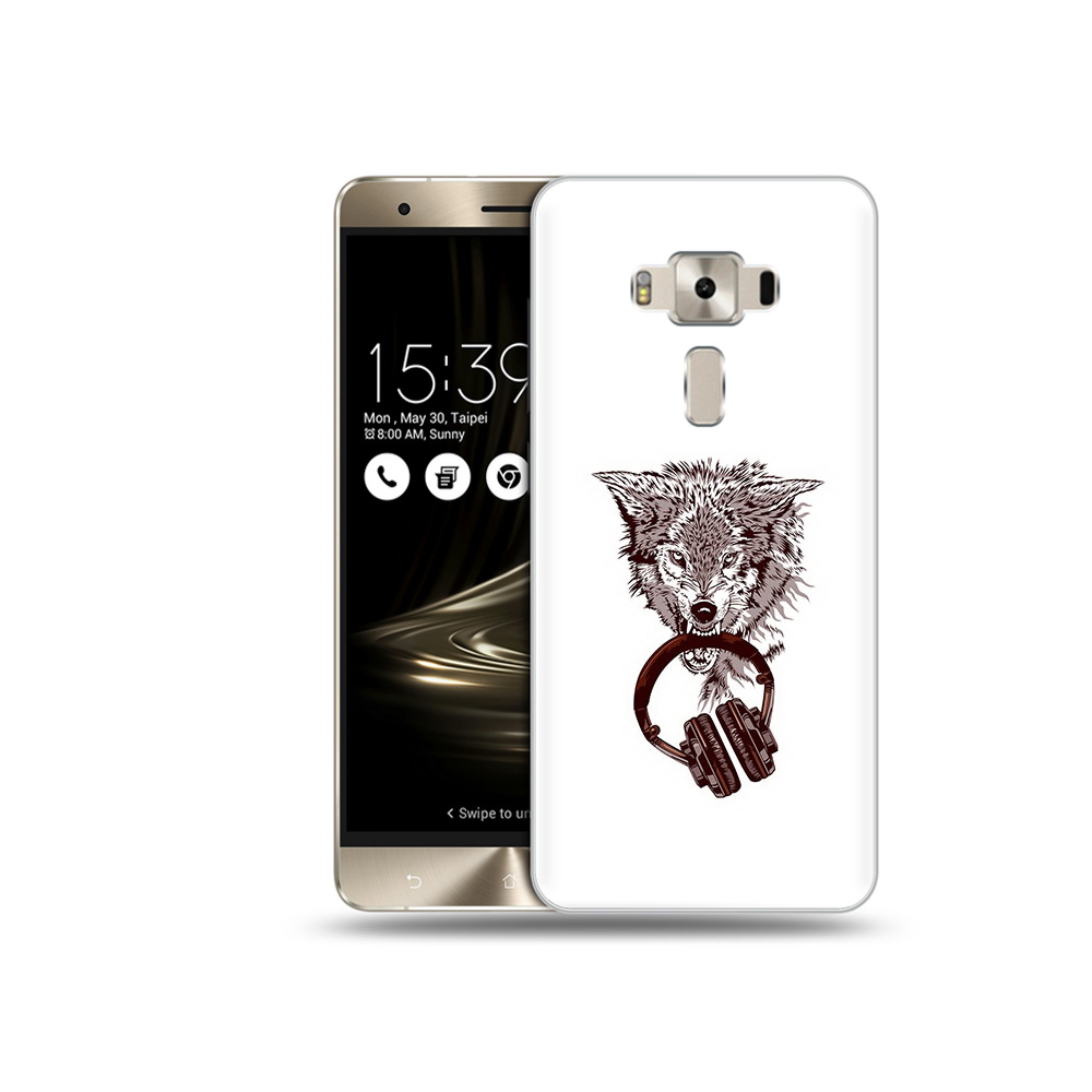 Чехол MyPads Tocco для Asus ZenFone 3 дикий волк