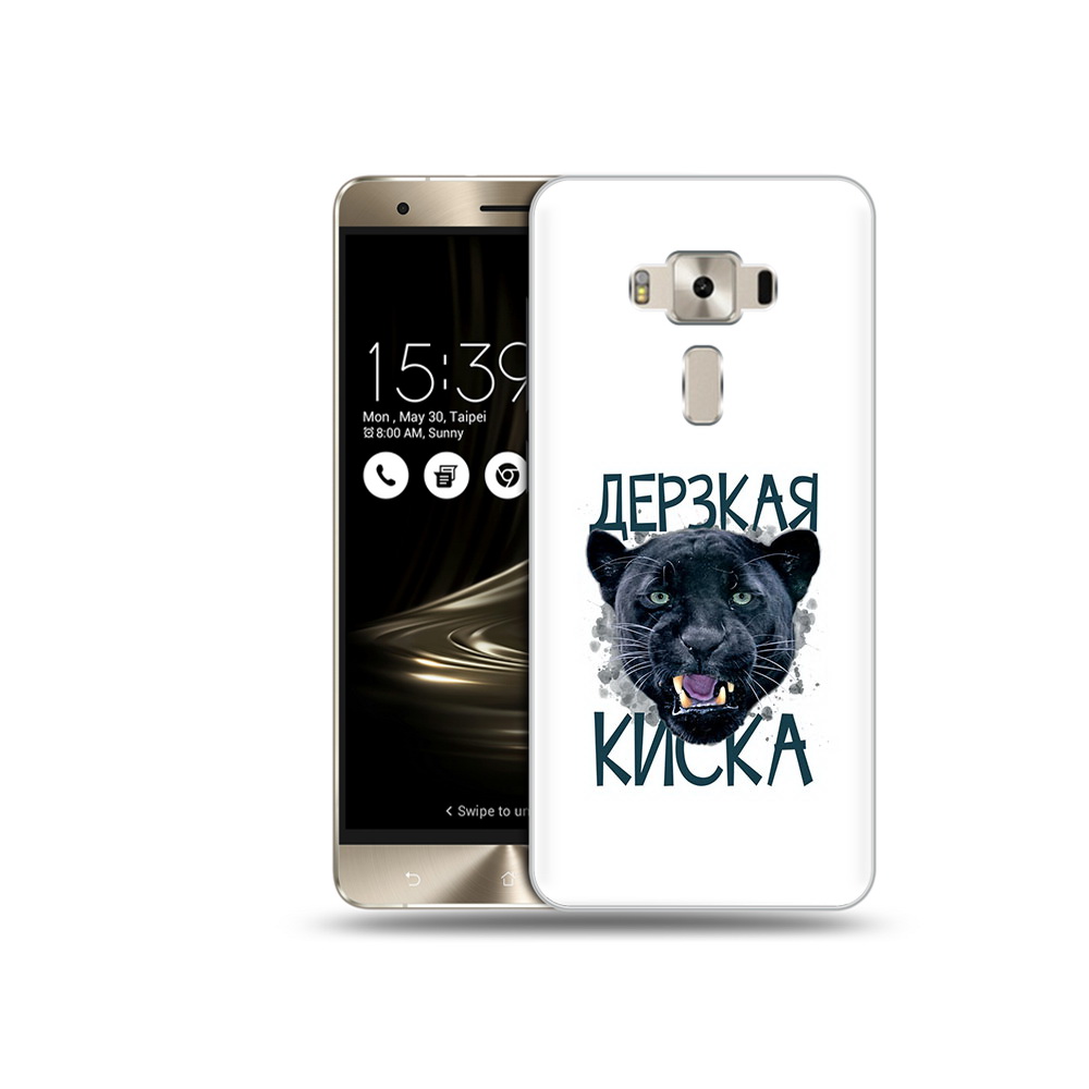 

Чехол MyPads Tocco для Asus ZenFone 3 дерзкая киска, Прозрачный, Tocco