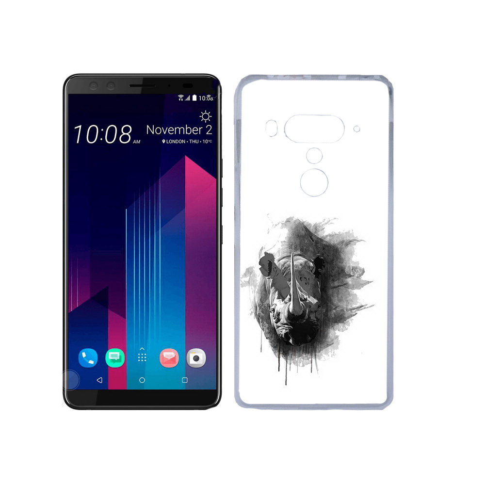 

Чехол MyPads Tocco для HTC U12+ носорог, Прозрачный, Tocco