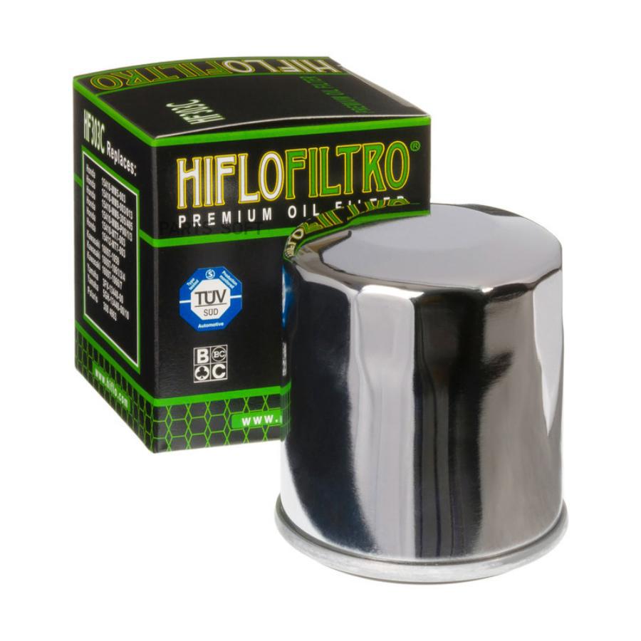 HIFLOFILTRO Фильтр масляный мото HONDA KAWASAKI YAMAHA хромированный корпус HIFLO FILTRO