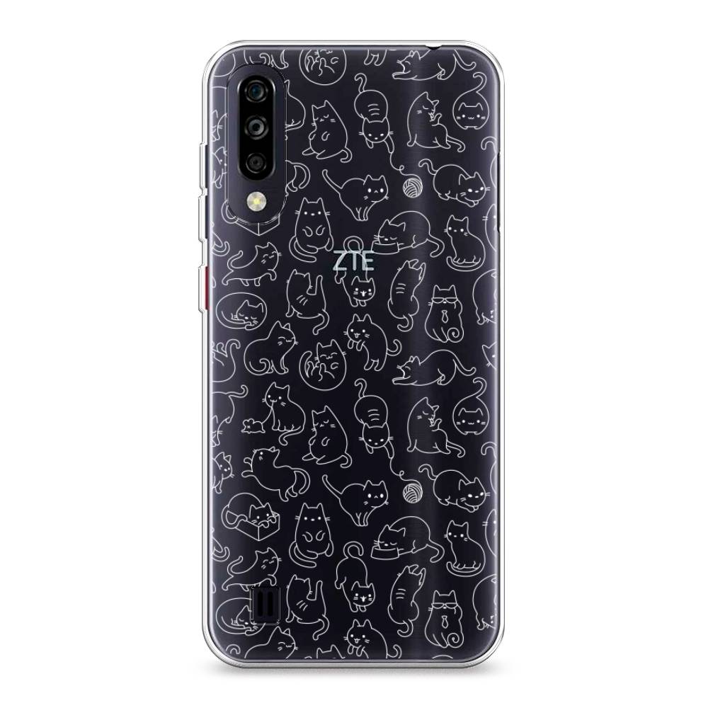 

Чехол Awog на ZTE Blade A7 (2020) / ЗТЕ Блэйд A7 (2020) "Шкодливые котики", Разноцветный, 133750-2