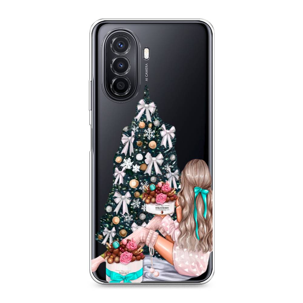 

Чехол для Huawei Nova Y70 "New Year", Зеленый;бежевый;голубой, 6109150-5