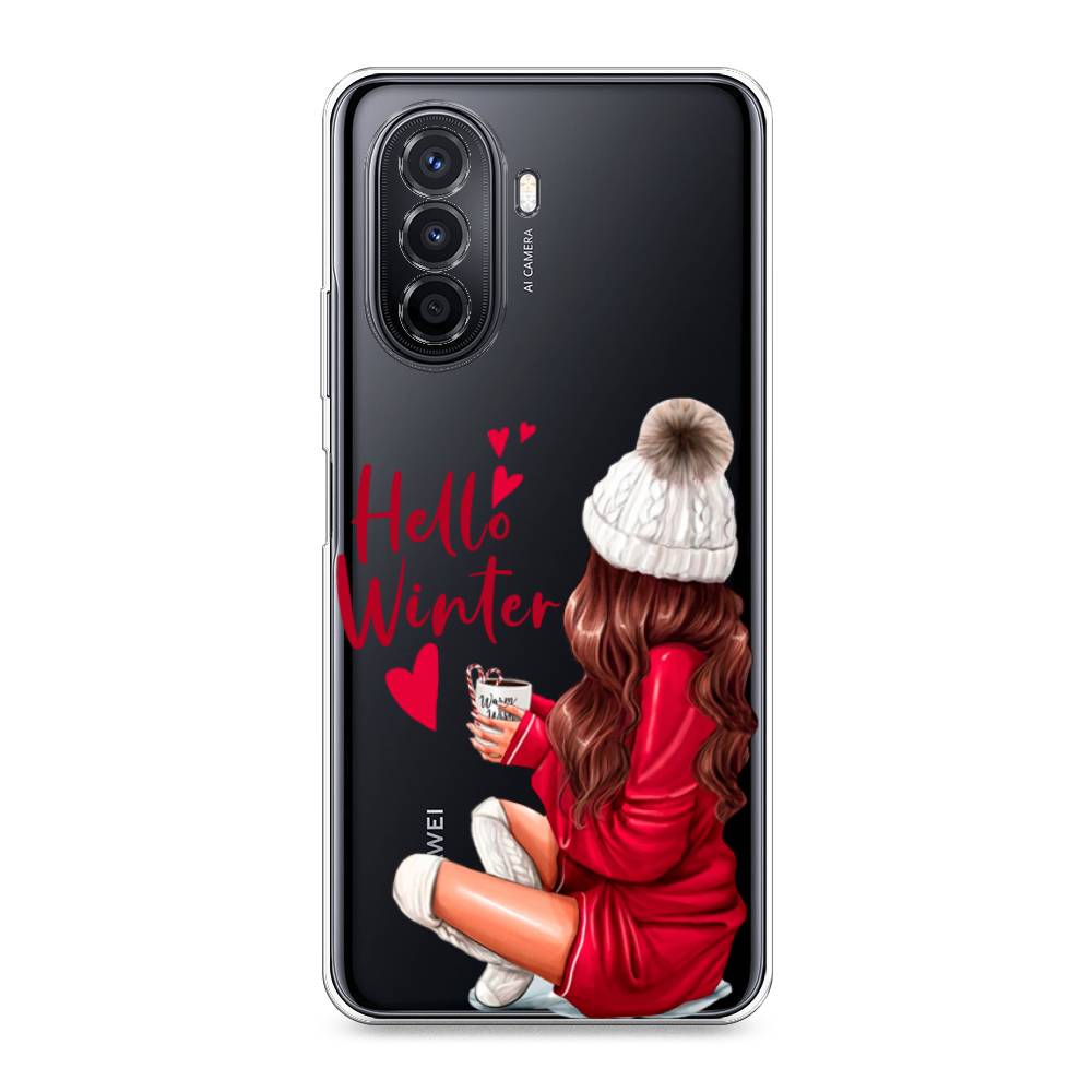 

Чехол для Huawei Nova Y70 "Hello winter", Красный;белый;коричневый, 6109150-5