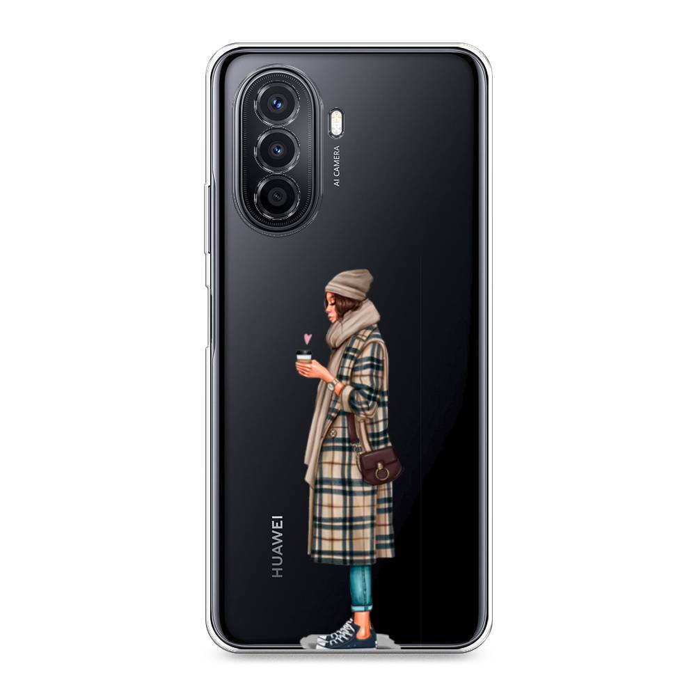 

Чехол для Huawei Nova Y70 "Утренний кофе", Коричневый;бежевый, 6109150-6