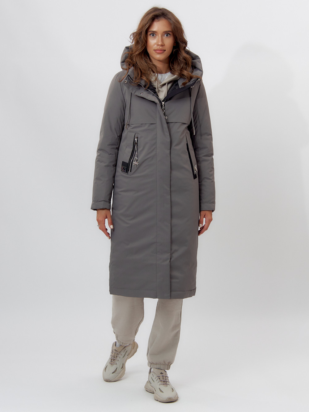 

Пальто женское MTFORCE 112210 серое S, 112210