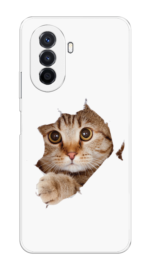 

Чехол на Huawei Nova Y70 "Кот и бумага", Белый;коричневый, 6109150-1