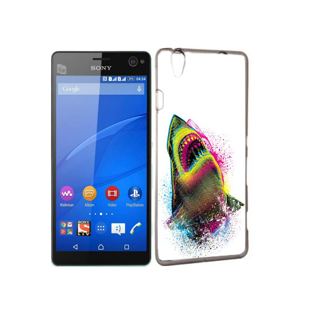 

Чехол MyPads Tocco для Sony Xperia C4 челюсти-2, Прозрачный, Tocco