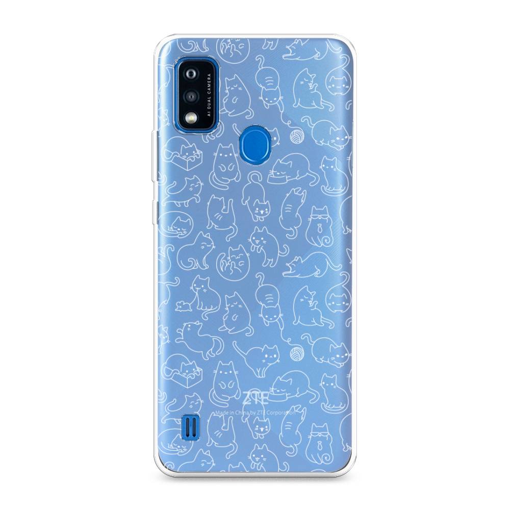 

Чехол Awog на ZTE Blade A51 / ЗТЕ Блэйд A51 "Шкодливые котики", Разноцветный, 134550-2