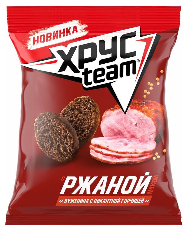 Сухарики ржаные Хрусteam буженина и горчица 60 г 40₽