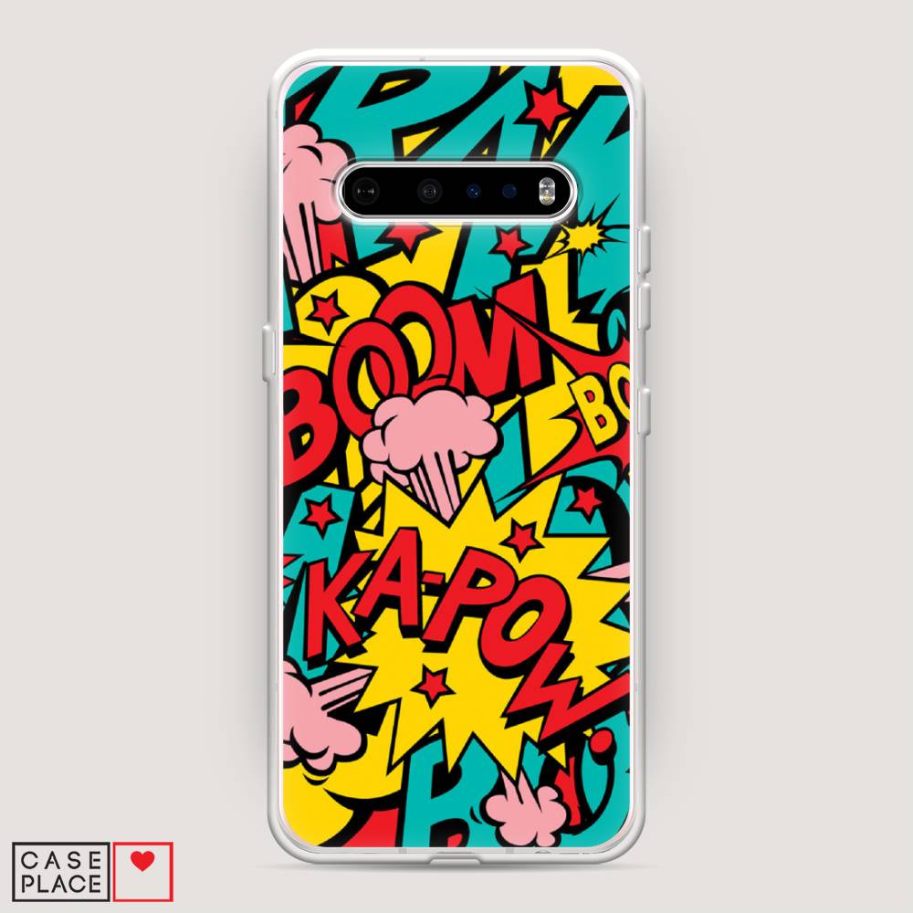 

Чехол Awog на LG V60 ThinQ 5G "Постер pop art", Голубой;желтый;красный, 84250-9