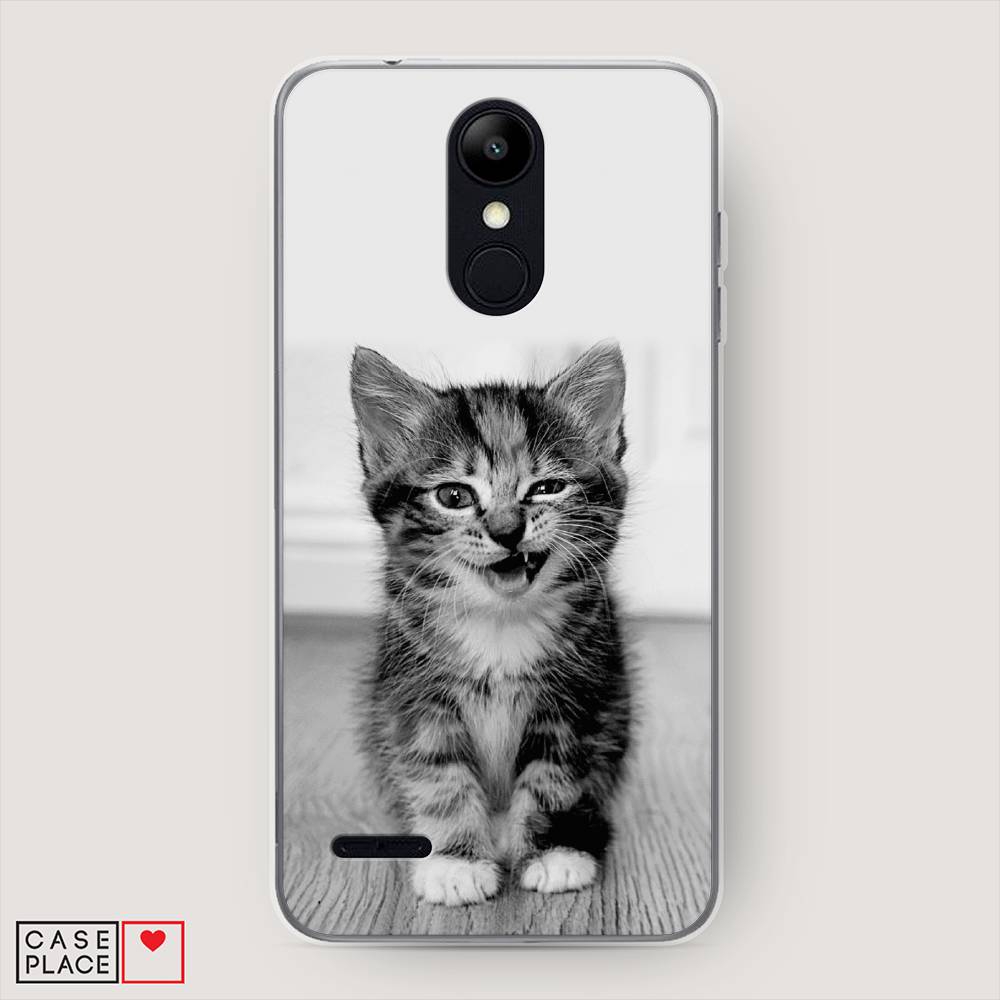 

Чехол Awog на LG K9 (K8 2018) "Подмигивающий котенок", Черный;серый, 83750-1