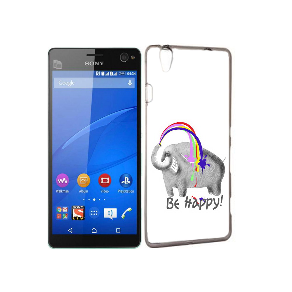 

Чехол MyPads Tocco для Sony Xperia C4 счастливый слон, Прозрачный, Tocco