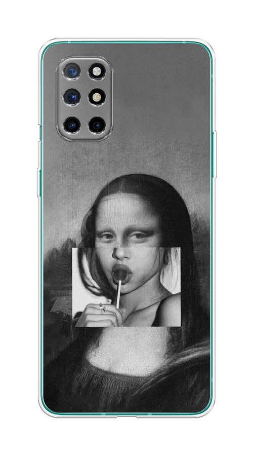 

Чехол Awog на OnePlus 8T / ВанПлас 8T "Mona Lisa sucking lollipop", Серый, 151150-9