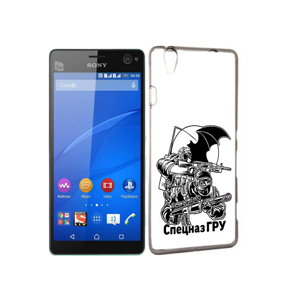 

Чехол MyPads Tocco для Sony Xperia C4 спецназ гру, Прозрачный, Tocco
