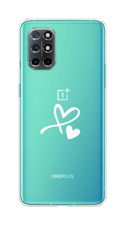 

Чехол Awog на OnePlus 8T / ВанПлас 8T "Сердечко минимализм", Белый, 151150-6