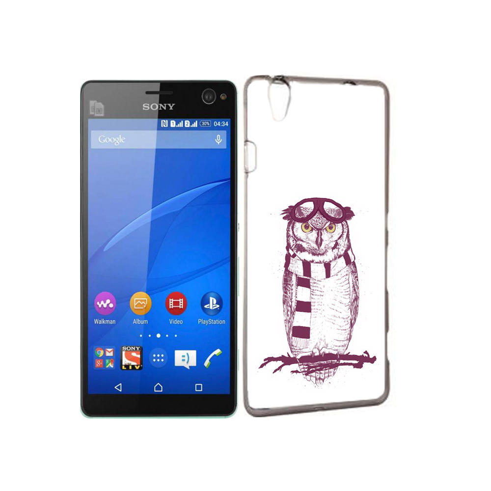 

Чехол MyPads Tocco для Sony Xperia C4 сова-летчик, Прозрачный, Tocco