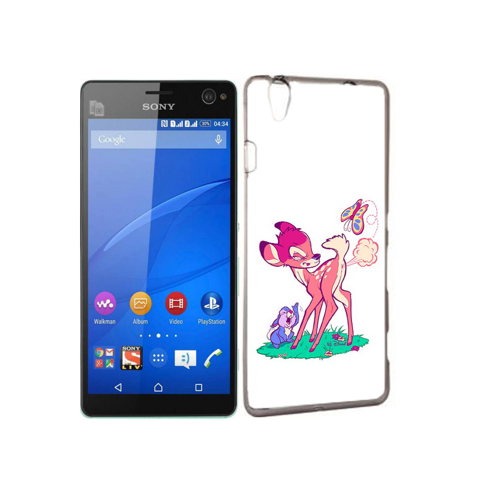 

Чехол MyPads Tocco для Sony Xperia C4 смешной олененок, Прозрачный, Tocco
