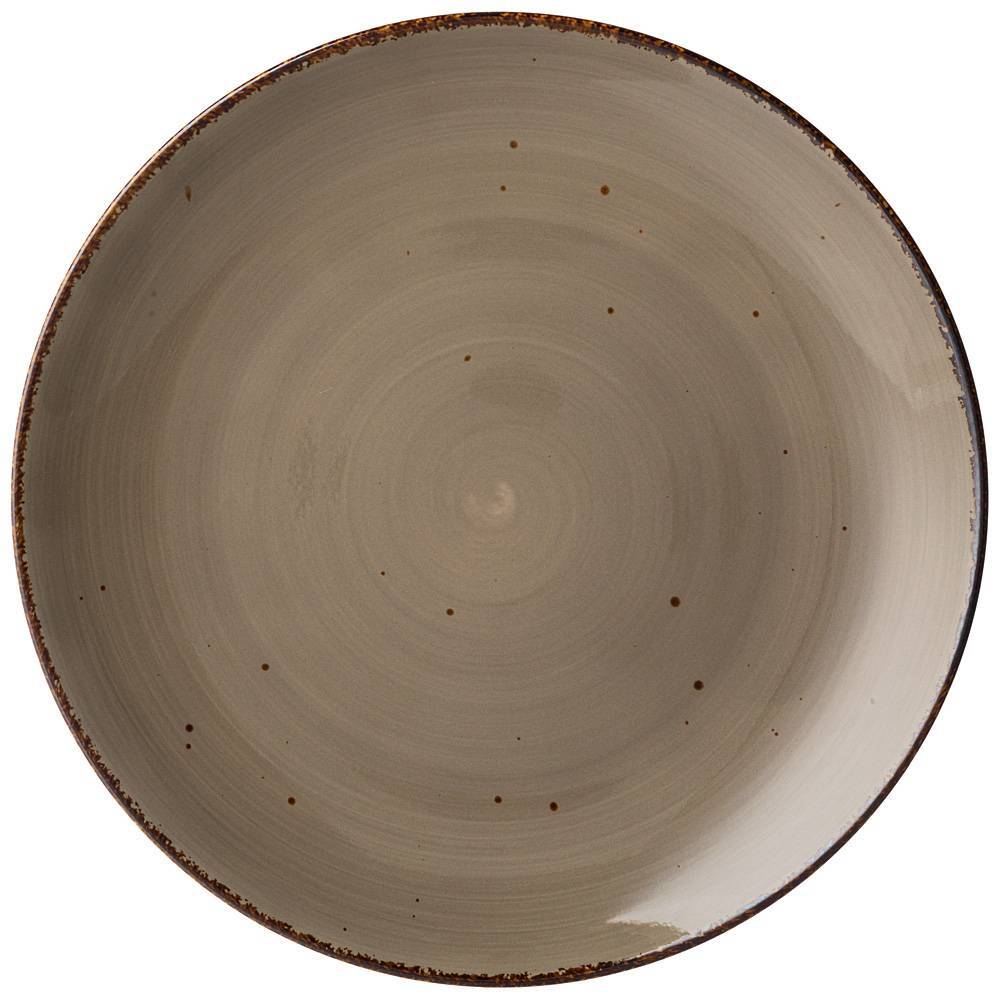 фото Набор из 2-х тарелок обеденная bronco "nature" 26,5 см серый
